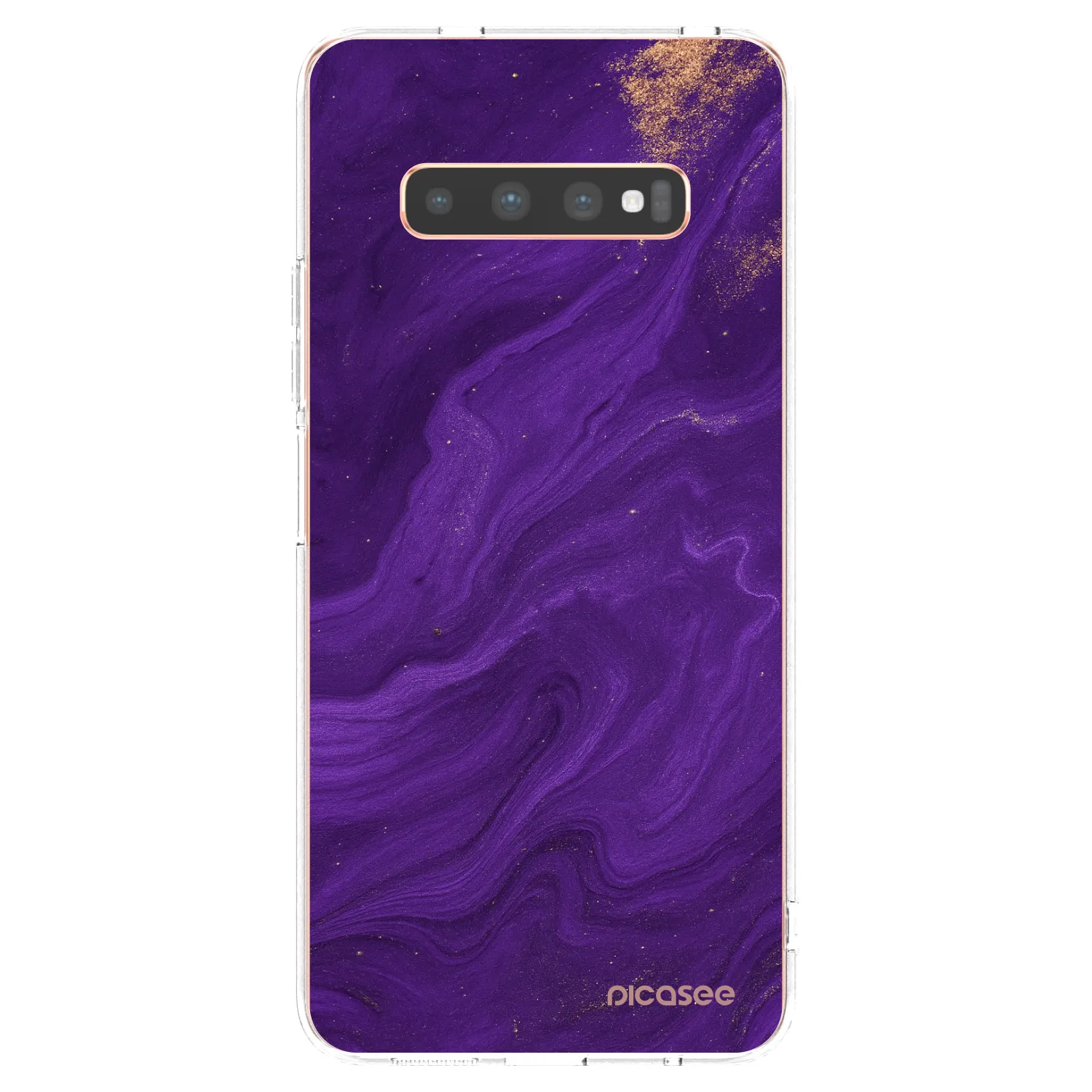 Picasee husă transparentă din silicon pentru Samsung Galaxy S10 Plus G975 - Purple