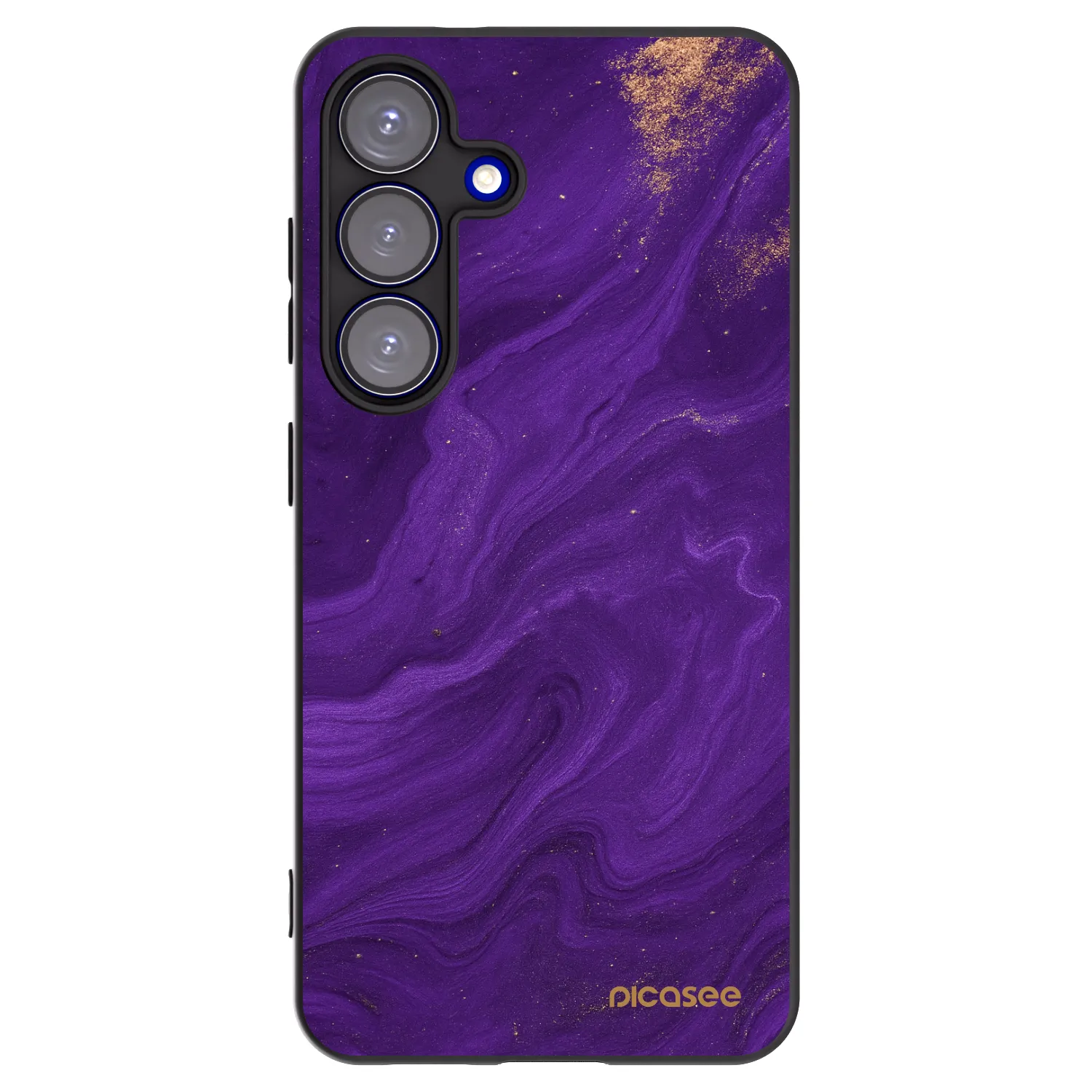 Picasee husă neagră din silicon pentru Samsung Galaxy S25 5G - Purple