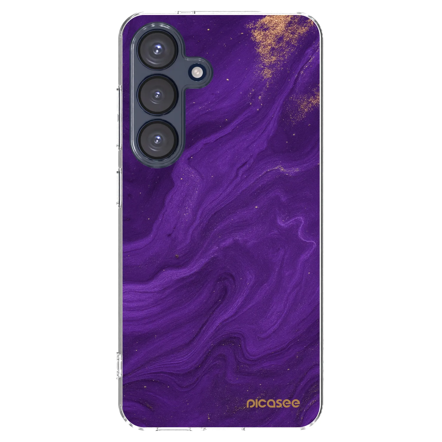 Picasee husă transparentă din silicon pentru Samsung Galaxy S25 5G - Purple