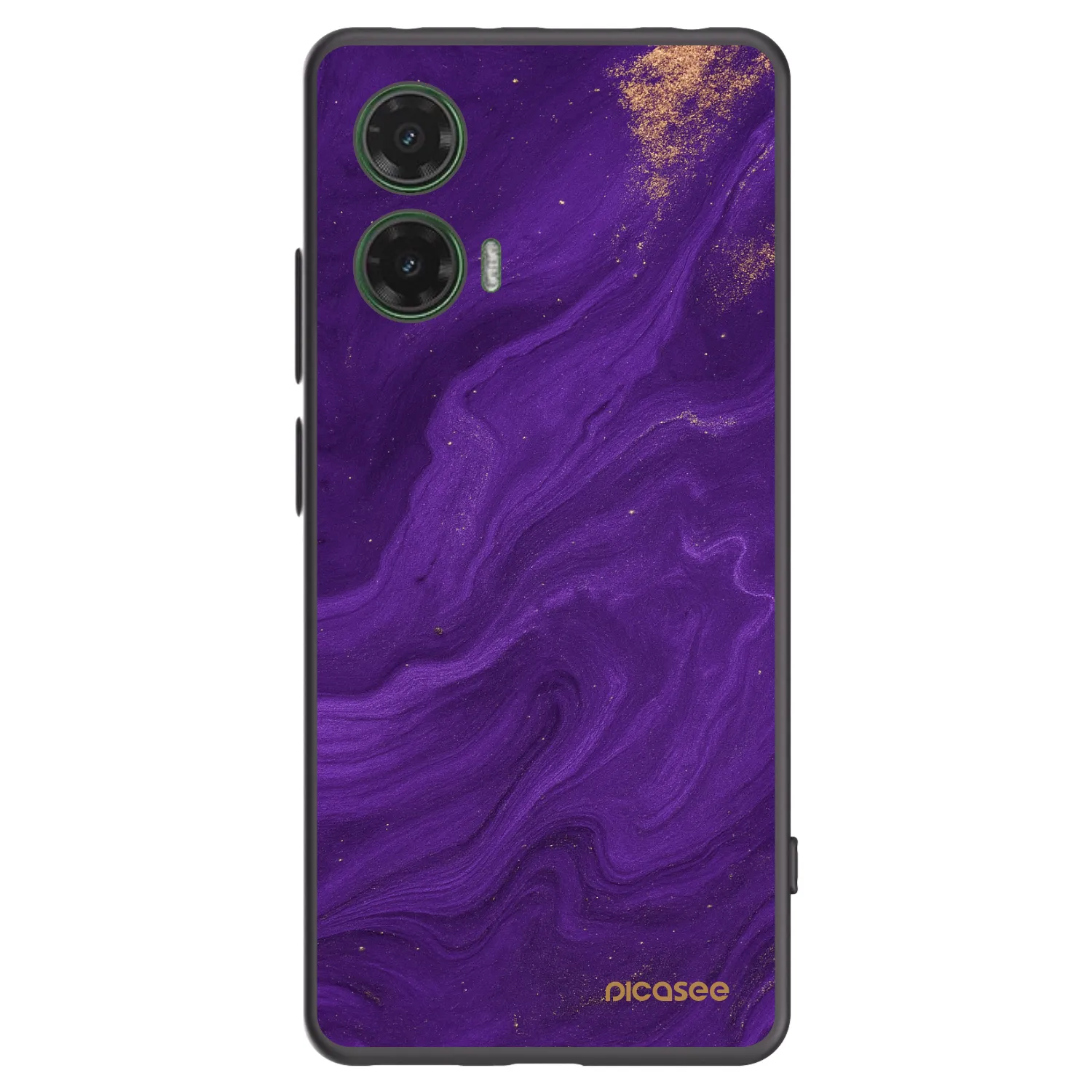 Picasee husă neagră din silicon pentru Motorola Moto G35 5G - Purple