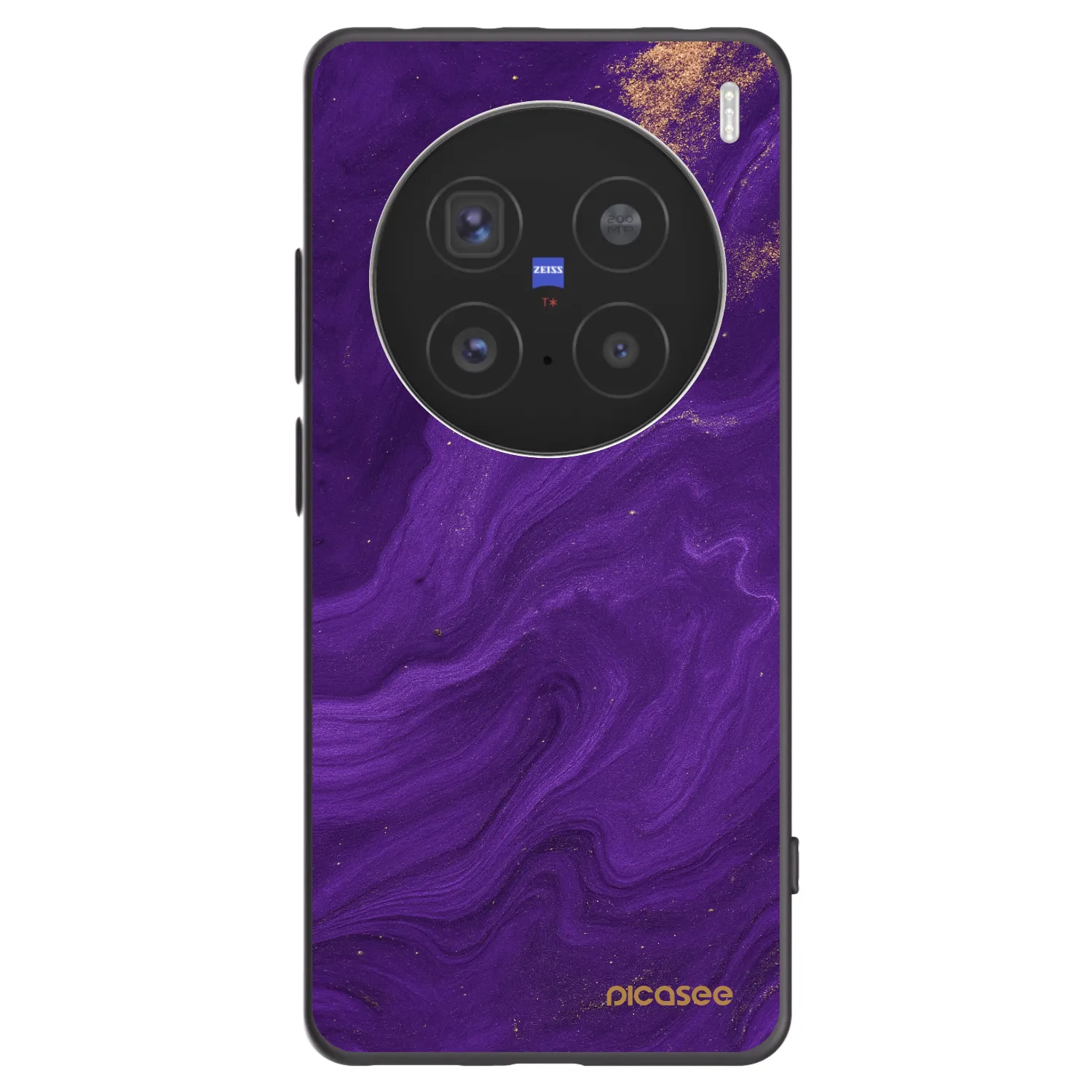 Picasee husă neagră din silicon pentru Vivo X200 Pro - Purple