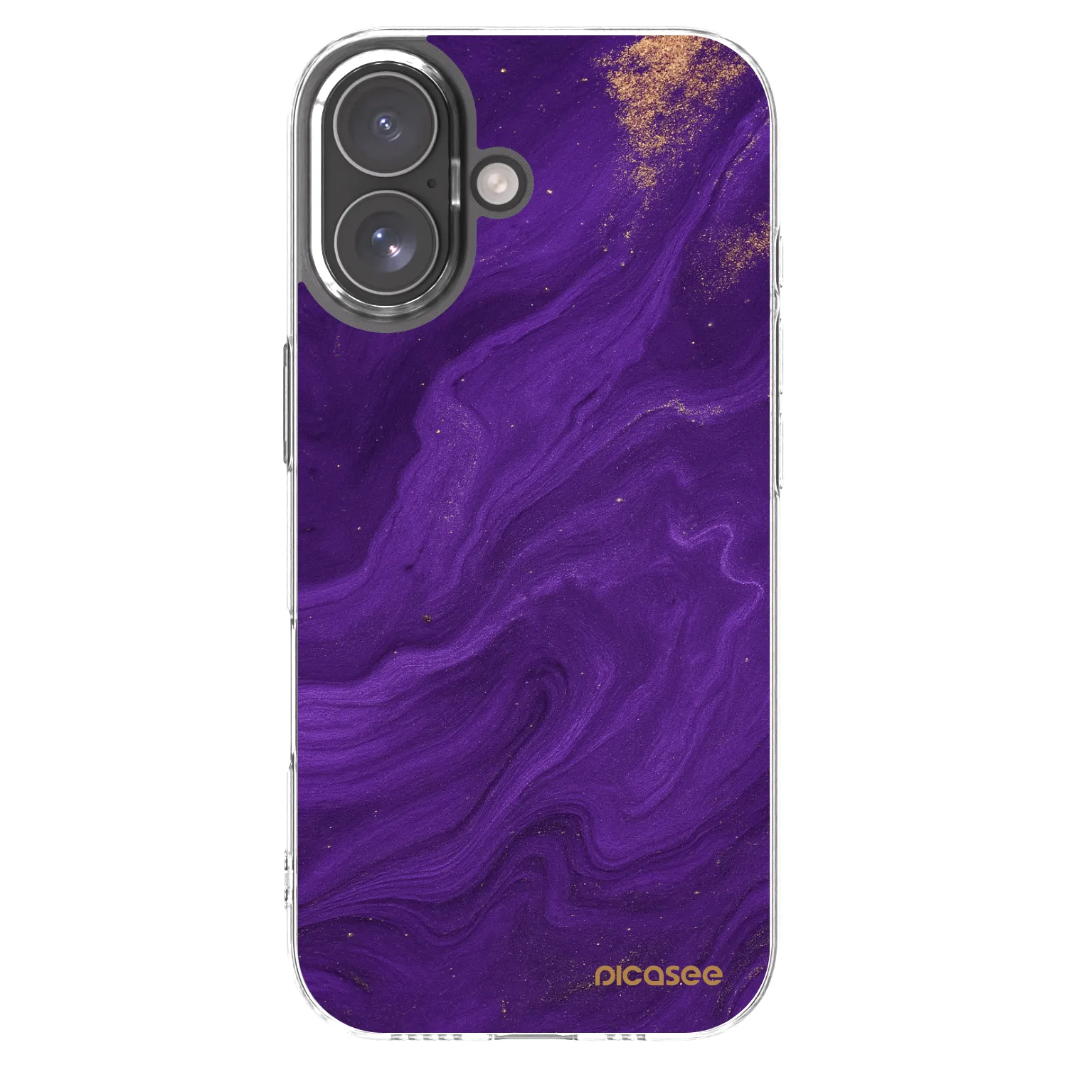 Picasee husă transparentă din silicon pentru Apple iPhone 17 - Purple