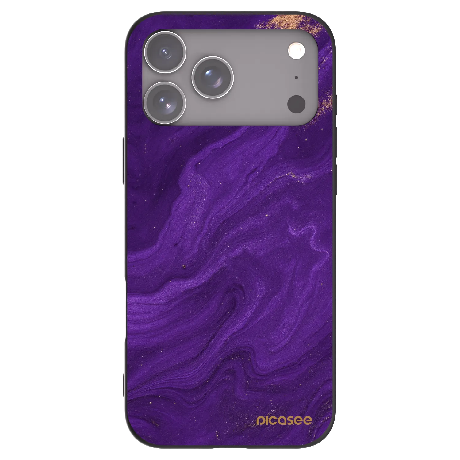 Picasee husă neagră din silicon pentru Apple iPhone 17 Pro Max - Purple