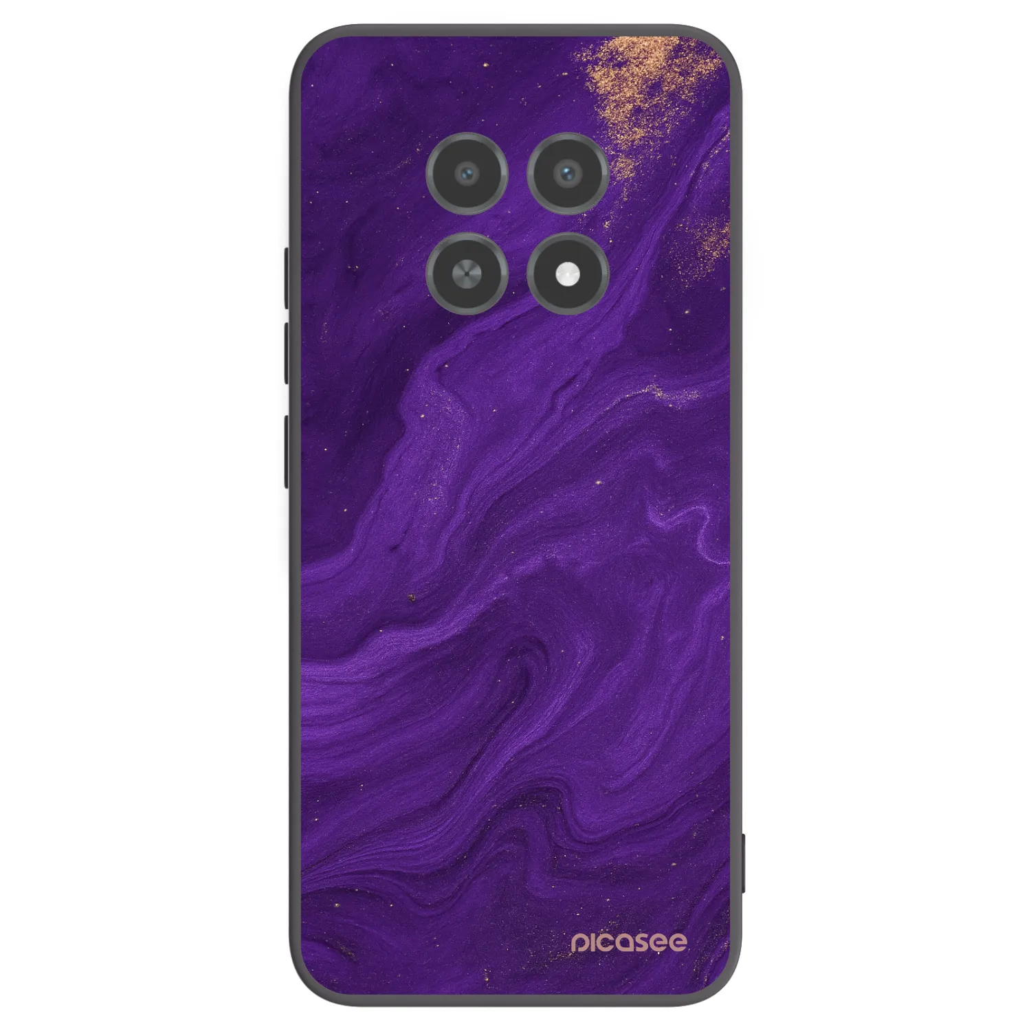 Picasee husă neagră din silicon pentru Realme 12X - Purple
