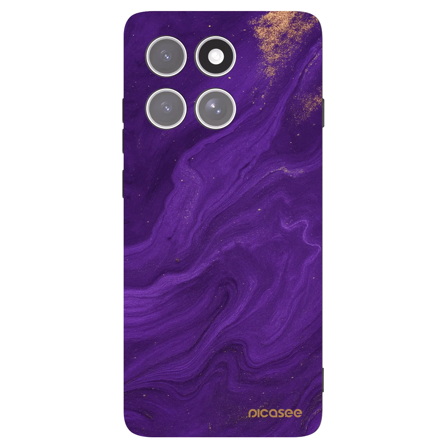 Picasee husă neagră din silicon pentru Motorola Edge 60 Pro - Purple