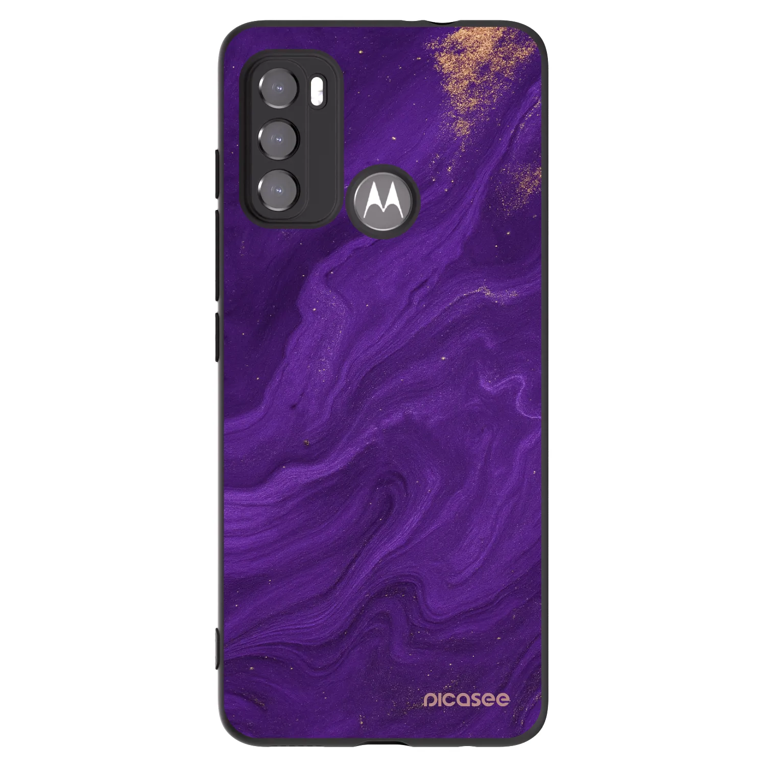 Picasee husă neagră din silicon pentru Motorola Edge 60 5G - Purple