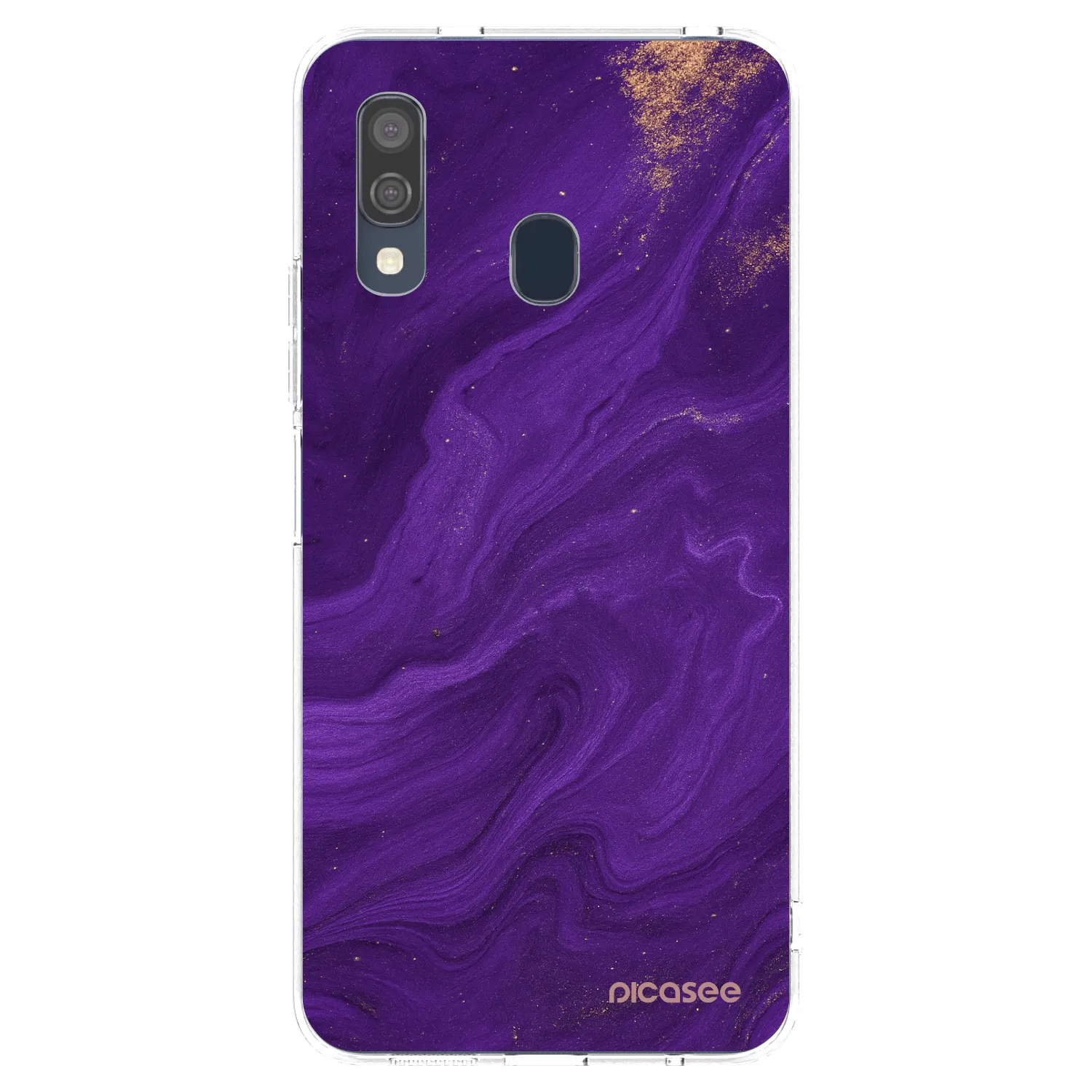 Picasee husă transparentă din silicon pentru Samsung Galaxy A40 A405F - Purple