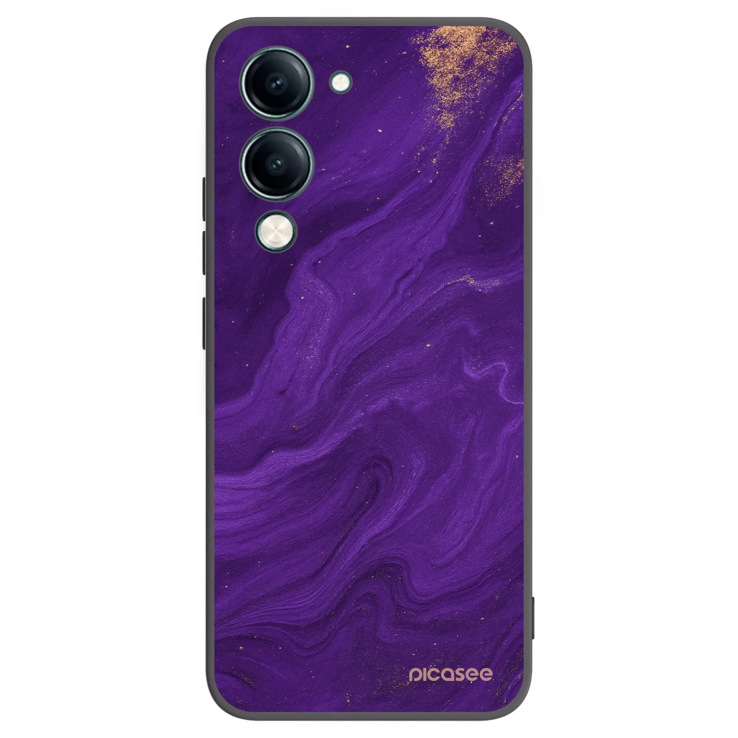 Picasee husă neagră din silicon pentru Vivo Y29s 5G - Purple