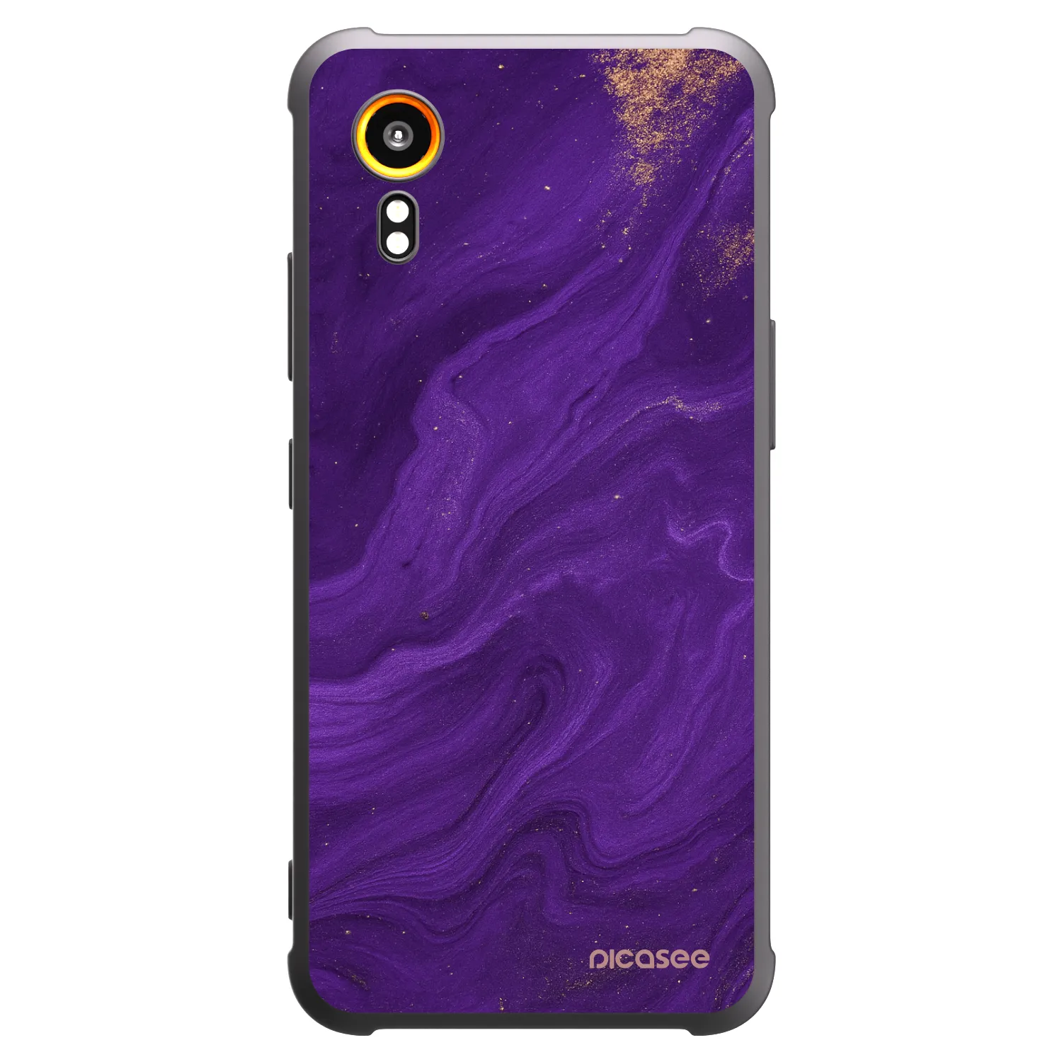 Picasee husă neagră din silicon pentru Samsung Galaxy Xcover 7 - Purple