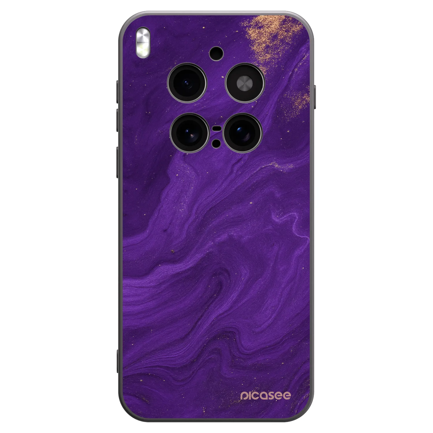 Picasee husă neagră din silicon pentru Vivo X300 Pro - Purple