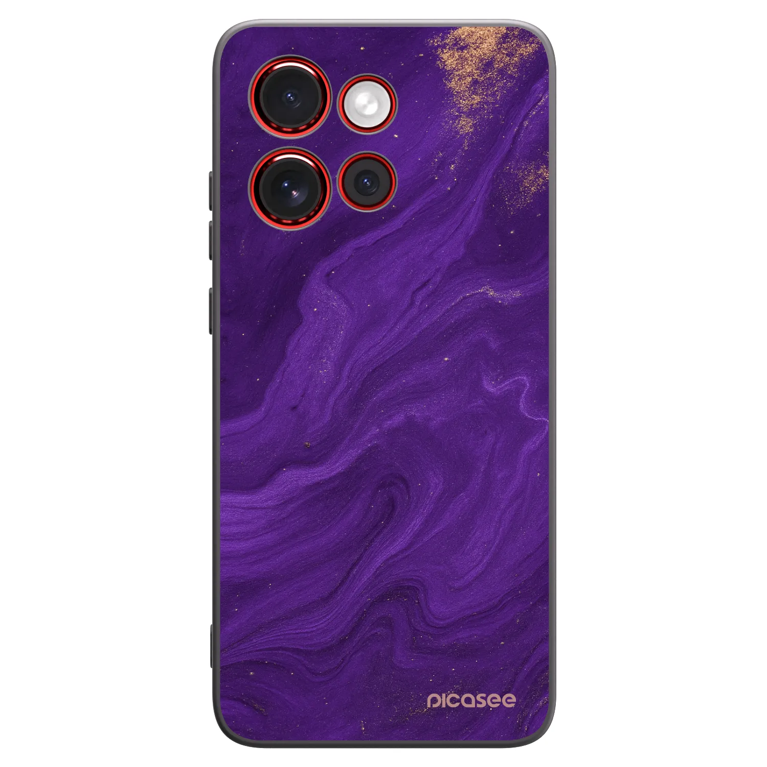 Picasee husă neagră din silicon pentru Motorola Edge 60 Neo 5G - Purple