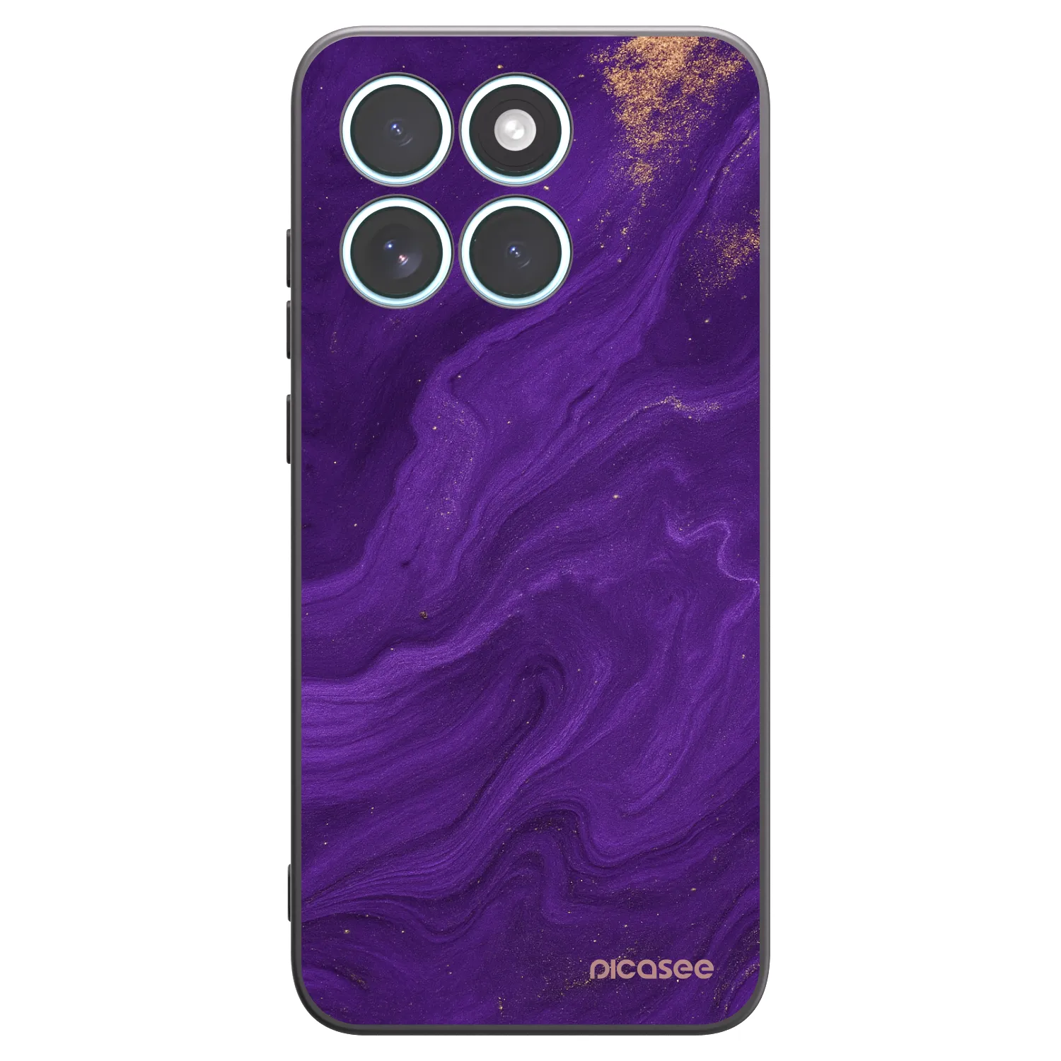 Picasee husă neagră din silicon pentru Motorola Edge 70 Fusion - Purple
