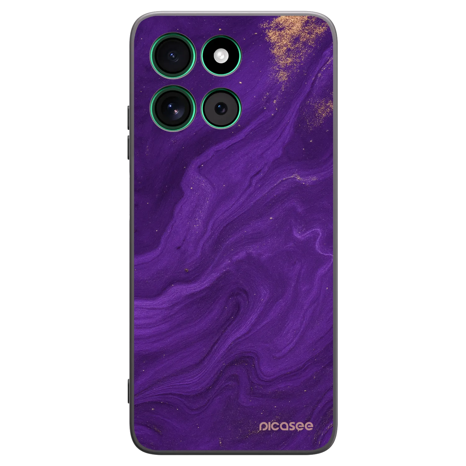 Picasee husă neagră din silicon pentru Motorola Moto G57 Power - Purple