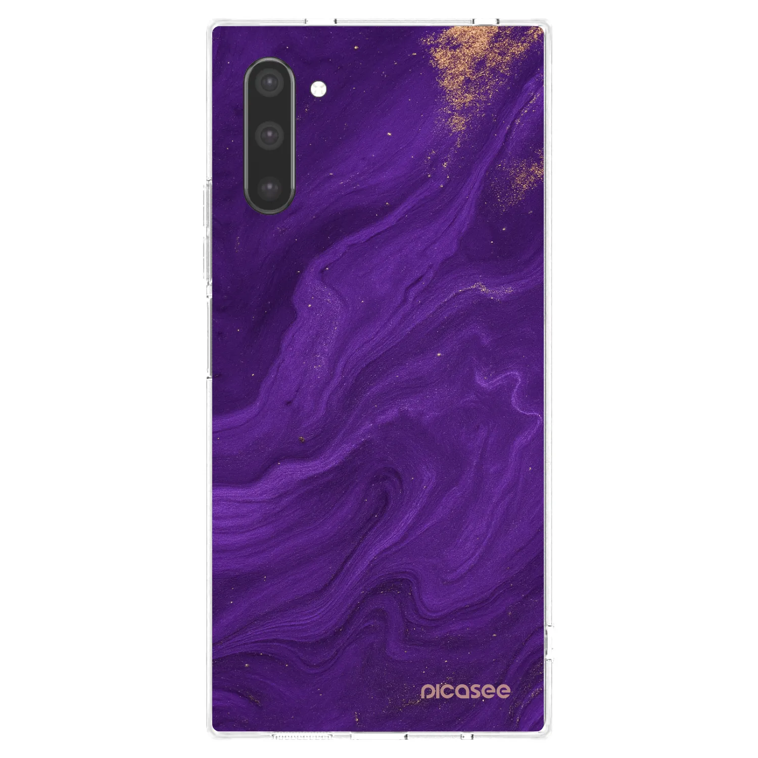 Picasee husă transparentă din silicon pentru Samsung Galaxy Note 10 N970F - Purple