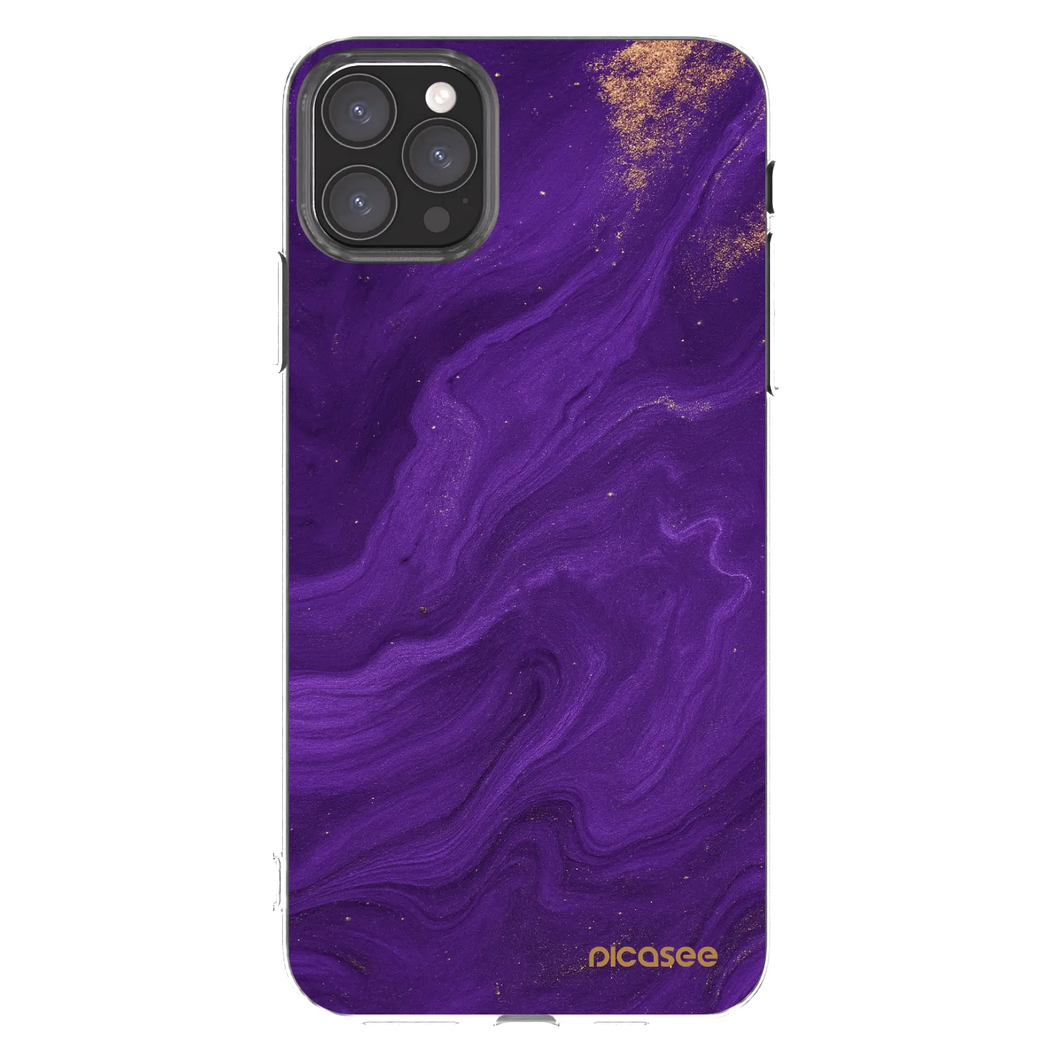 Picasee husă transparentă din silicon pentru Apple iPhone 11 Pro Max - Purple