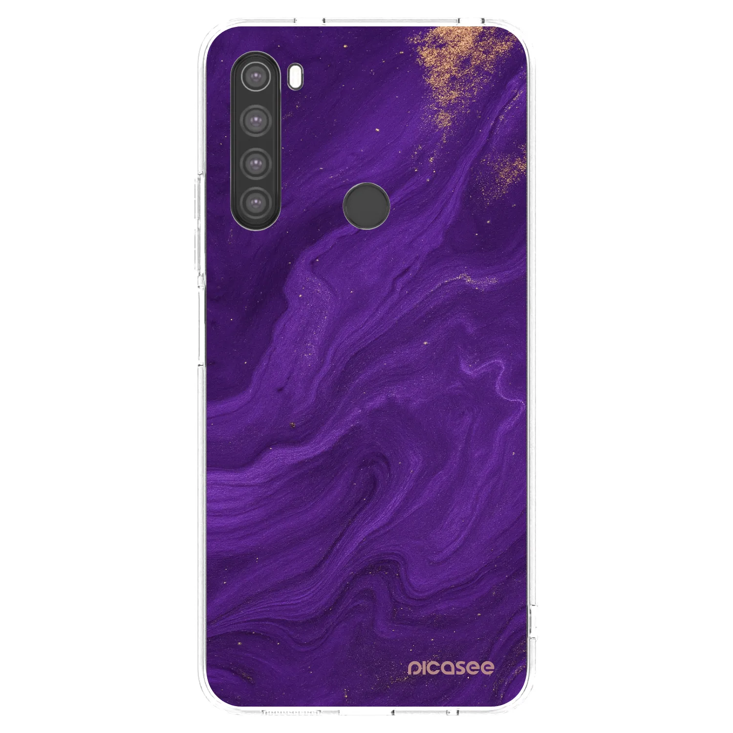 Picasee husă transparentă din silicon pentru Xiaomi Redmi Note 8 - Purple