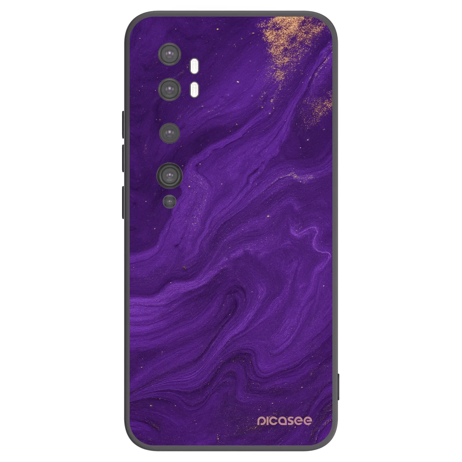 Picasee husă neagră din silicon pentru Xiaomi Mi Note 10 (Pro) - Purple