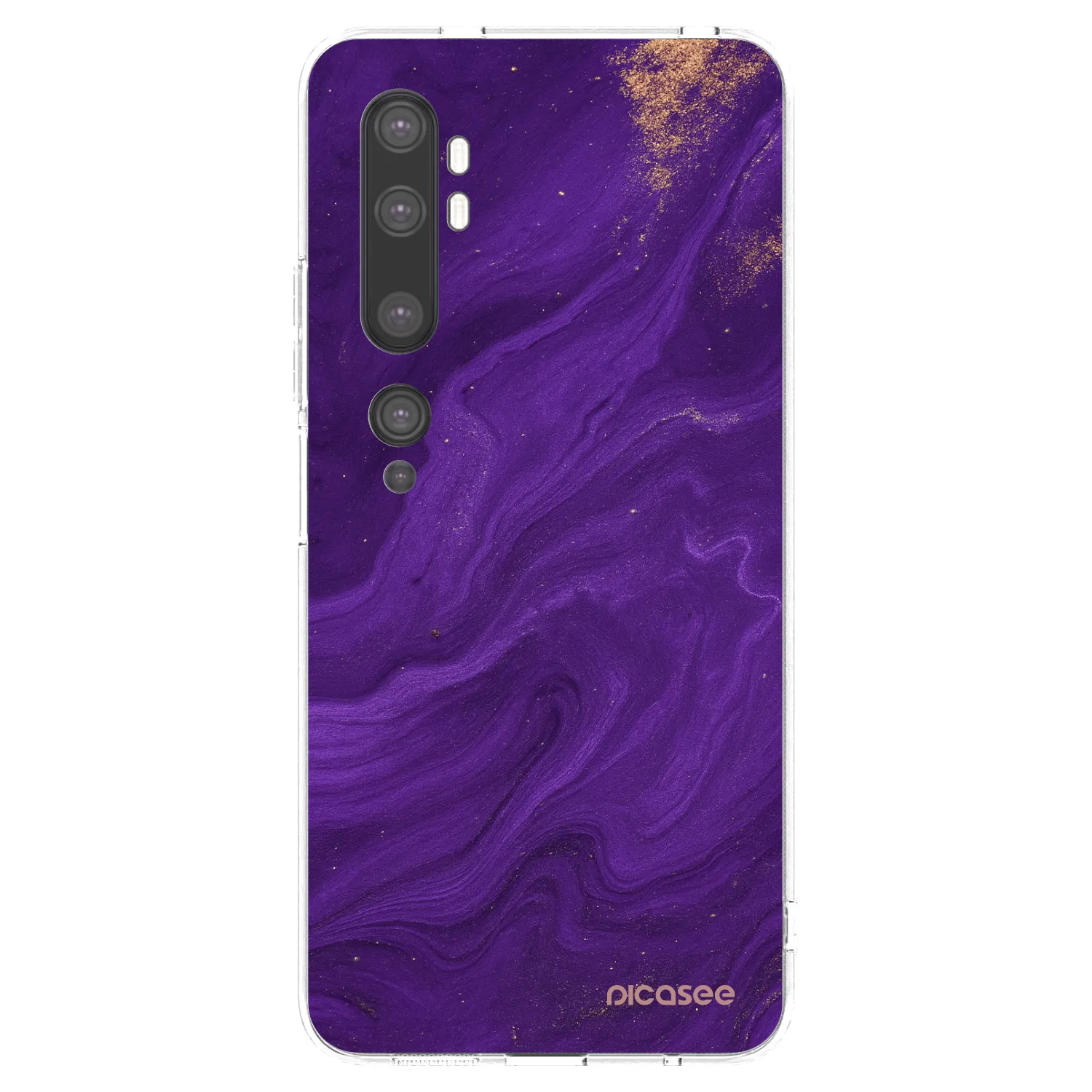 Picasee husă transparentă din silicon pentru Xiaomi Mi Note 10 (Pro) - Purple