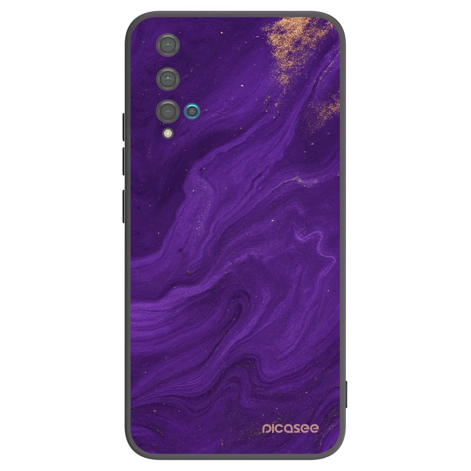 Picasee husă neagră din silicon pentru Huawei Nova 5T - Purple