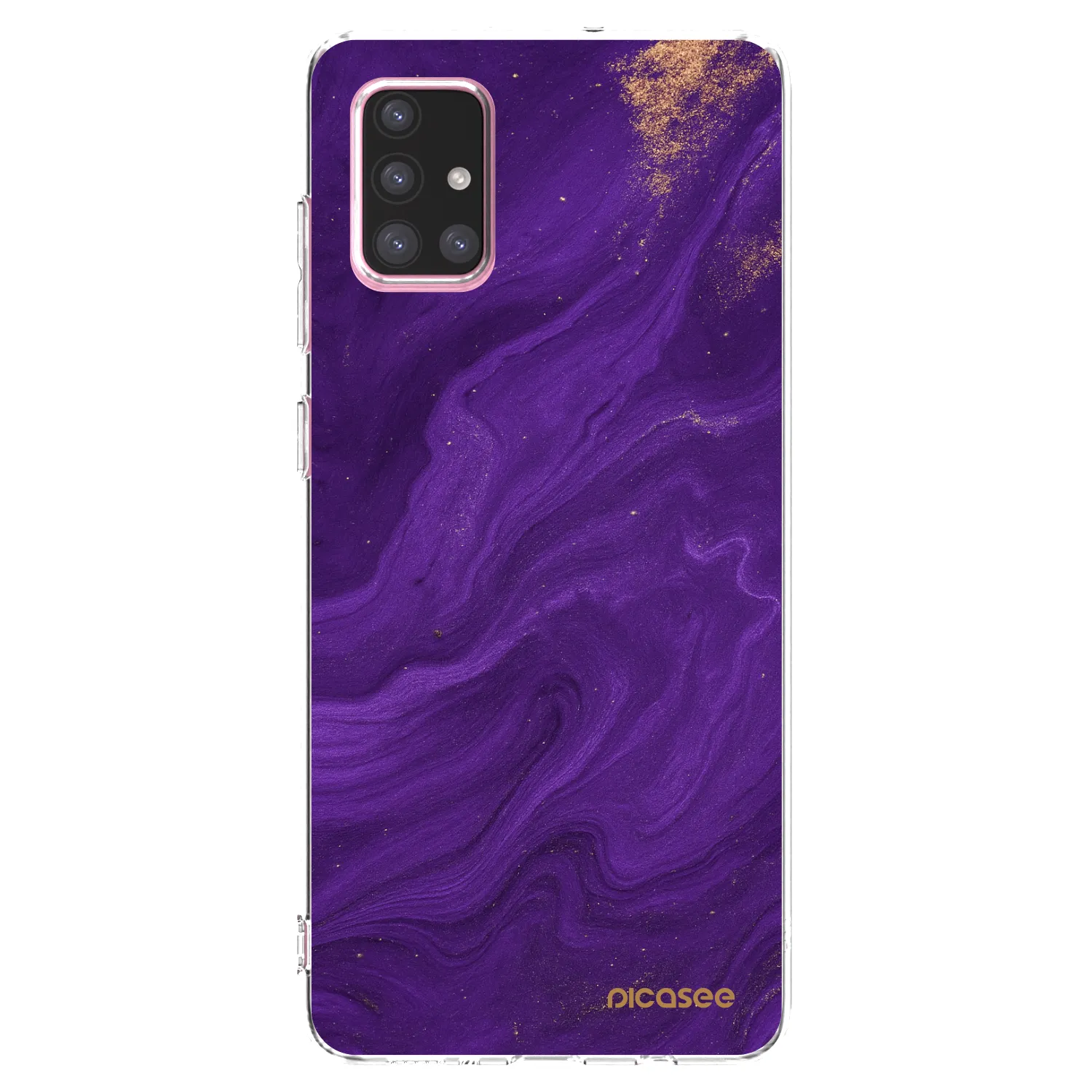 Picasee husă transparentă din silicon pentru Samsung Galaxy A71 A715F - Purple