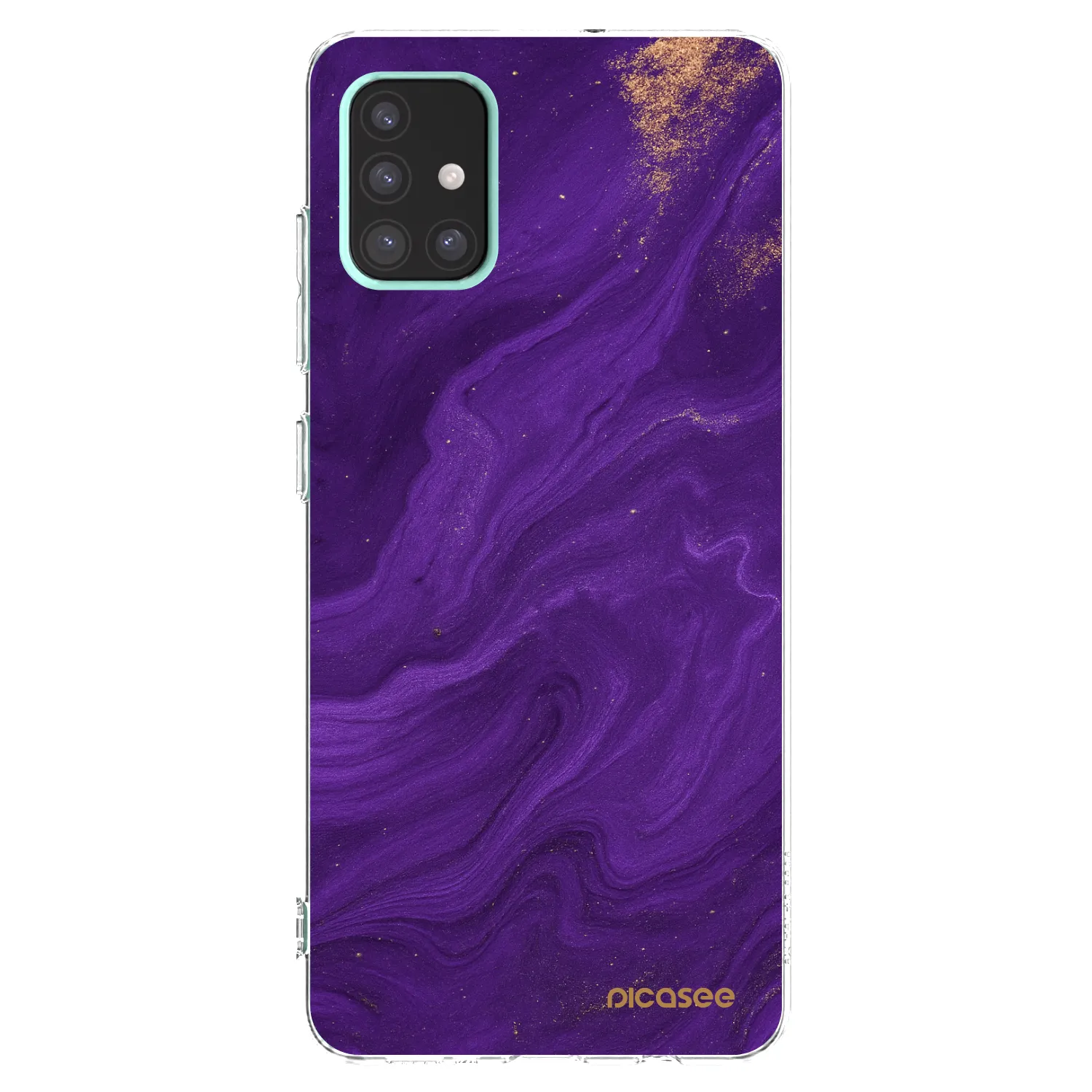 Picasee husă transparentă din silicon pentru Samsung Galaxy A51 A515F - Purple