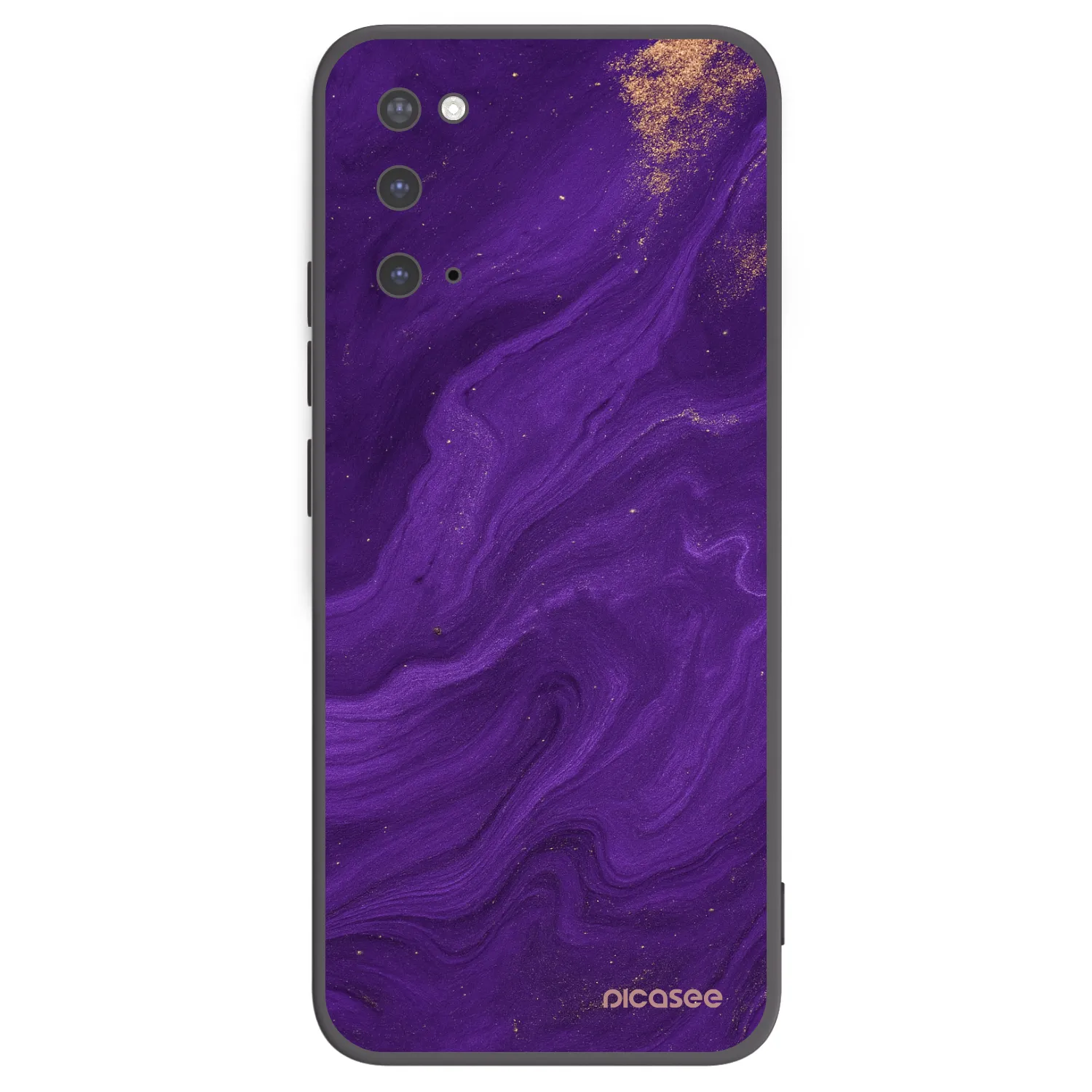 Picasee husă neagră din silicon pentru Samsung Galaxy S20 G980F - Purple