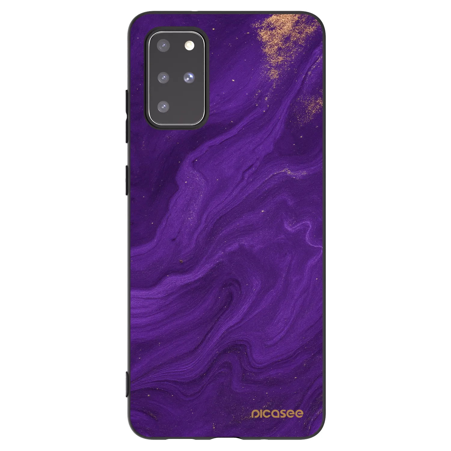 Picasee husă neagră din silicon pentru Samsung Galaxy S20+ G985F - Purple