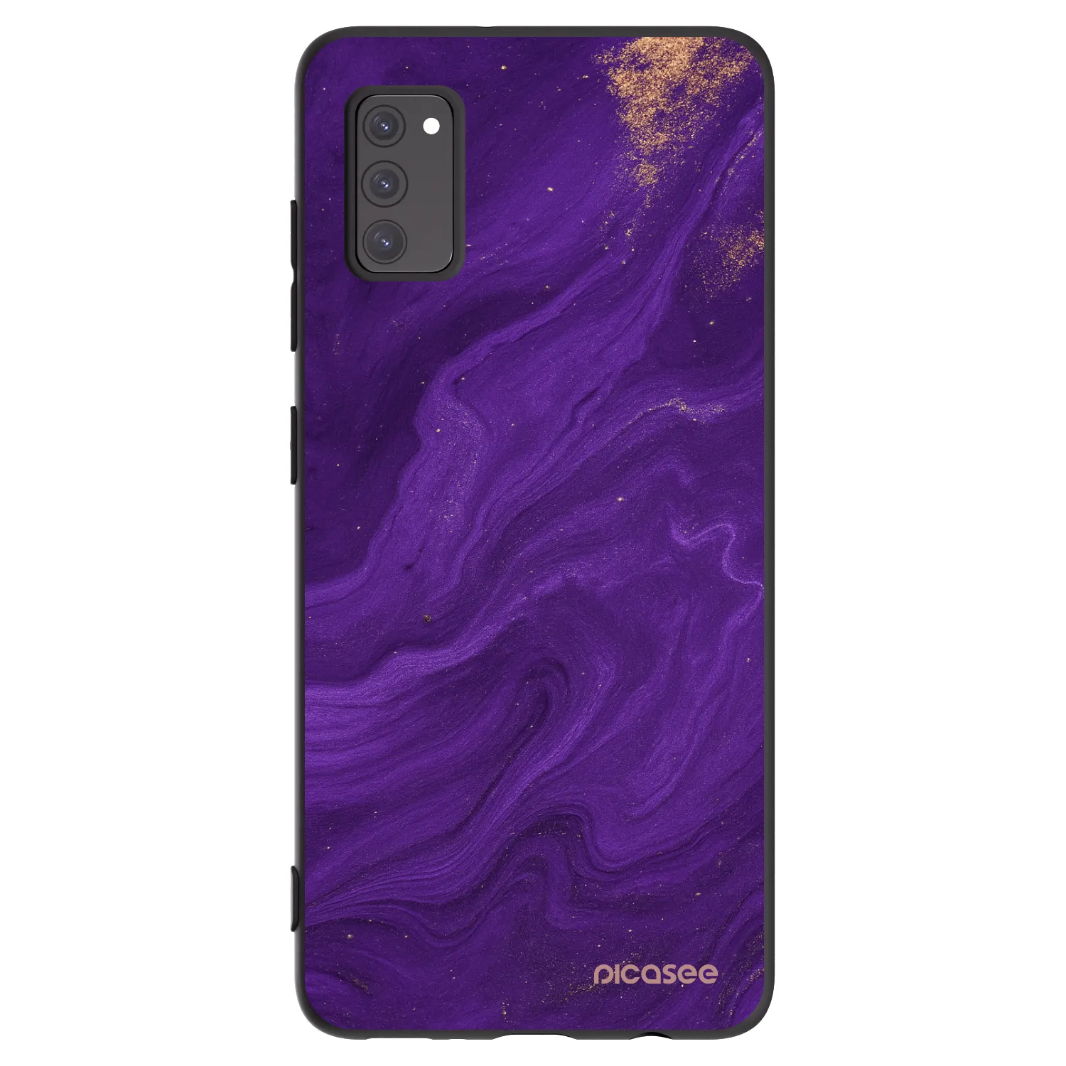 Picasee husă neagră din silicon pentru Samsung Galaxy A41 A415F - Purple