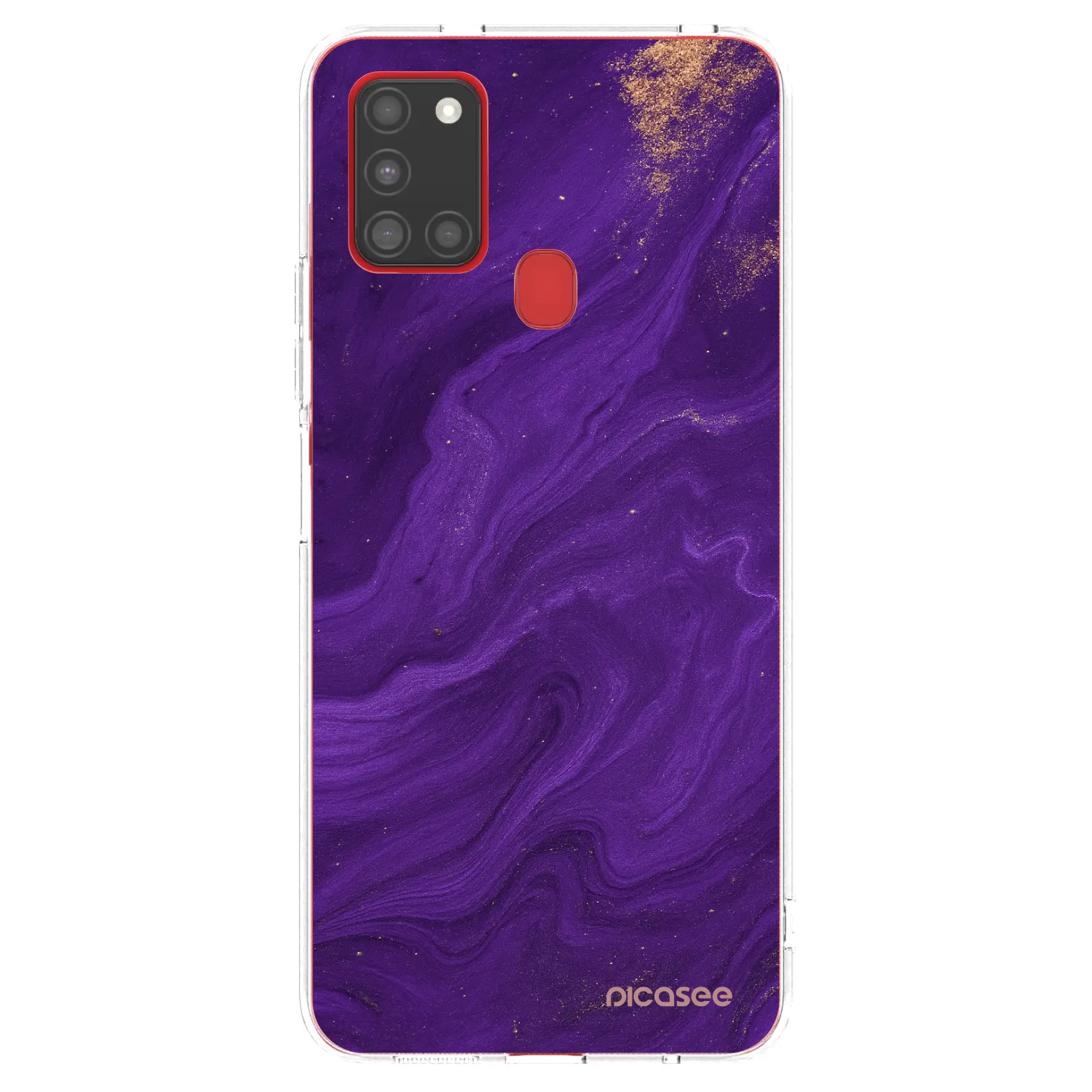 Picasee husă transparentă din silicon pentru Samsung Galaxy A21s - Purple