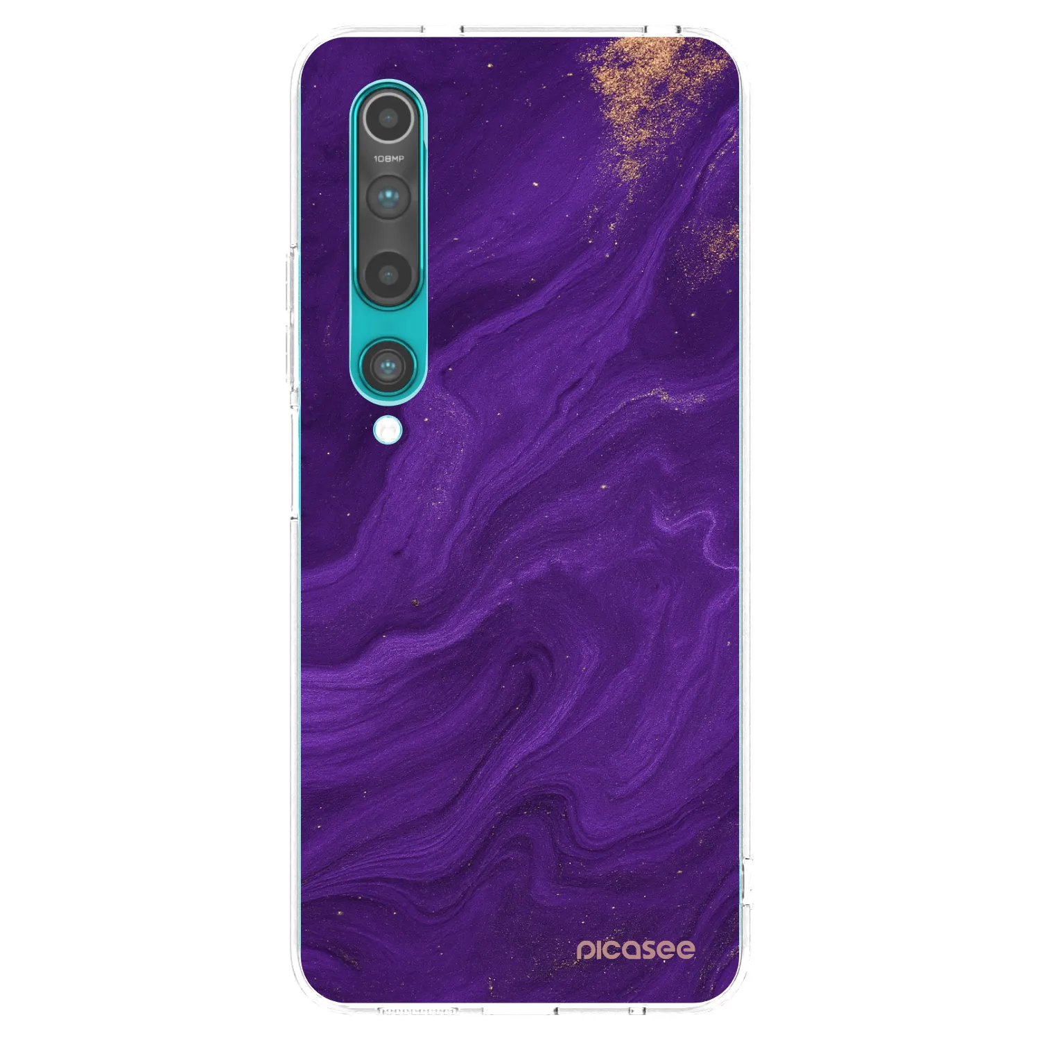 Picasee husă transparentă din silicon pentru Xiaomi Mi 10 - Purple