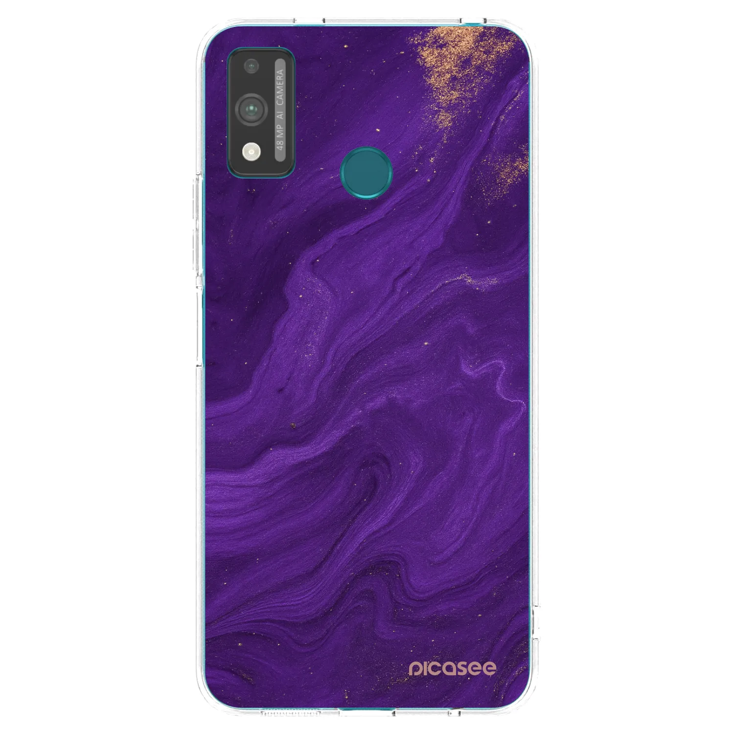 Picasee husă transparentă din silicon pentru Honor 9X Lite - Purple