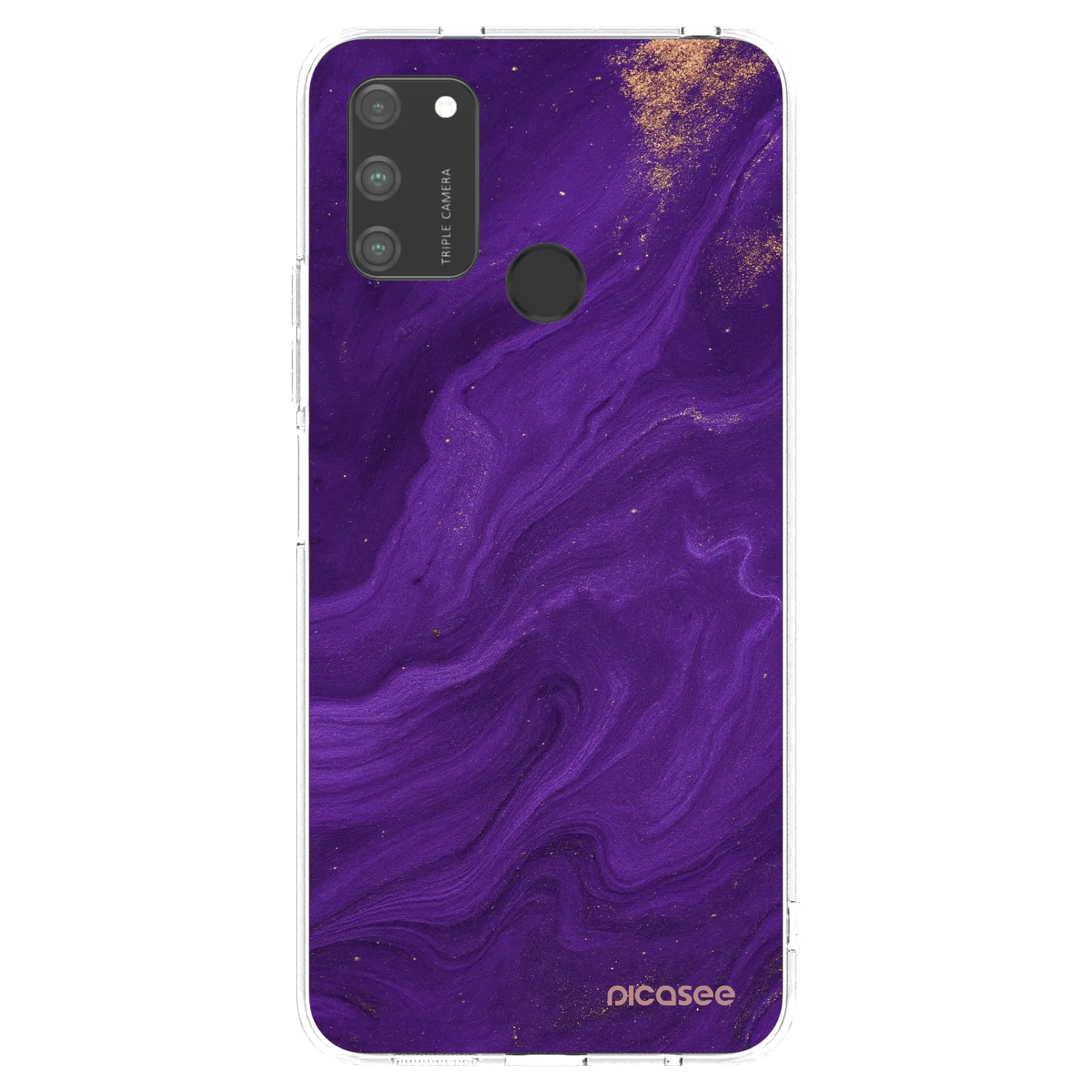 Picasee husă transparentă din silicon pentru Honor 9A - Purple