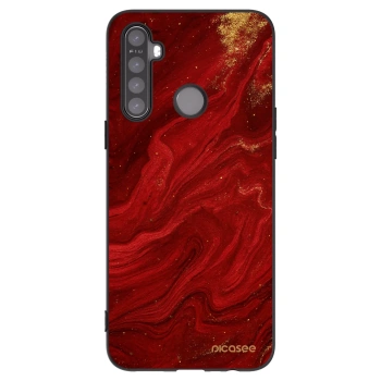 Picasee husă neagră din silicon pentru Realme 6i - Red