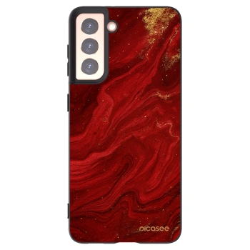 Picasee husă neagră din silicon pentru Samsung Galaxy S21 5G G991B - Red