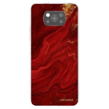 Picasee husă neagră din silicon pentru Xiaomi Poco X3 Pro - Red