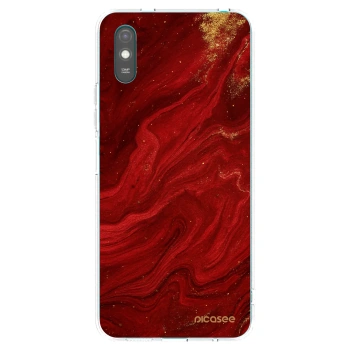 Picasee husă transparentă din silicon pentru Xiaomi Redmi 9AT - Red