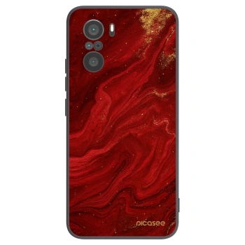 Picasee husă neagră din silicon pentru Xiaomi Poco F3 - Red