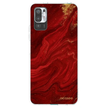 Picasee husă transparentă din silicon pentru Xiaomi Redmi Note 10 5G - Red