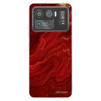 Picasee husă transparentă din silicon pentru Xiaomi Mi 11 Ultra - Red