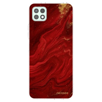 Picasee husă transparentă din silicon pentru Samsung Galaxy A22 A226B 5G - Red
