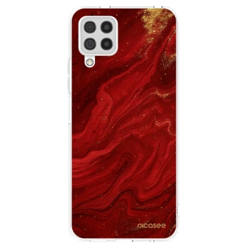 Picasee husă transparentă din silicon pentru Samsung Galaxy A22 A225F 4G - Red