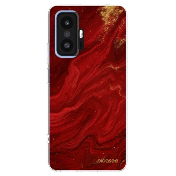 Picasee husă transparentă din silicon pentru Xiaomi 11T Pro - Red