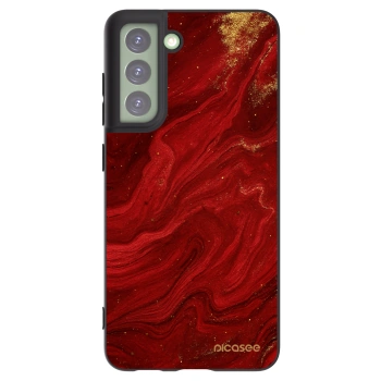 Picasee husă neagră din silicon pentru Samsung Galaxy S21 FE 5G - Red