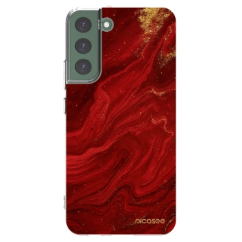 Picasee husă transparentă din silicon pentru Samsung Galaxy S22+ 5G - Red