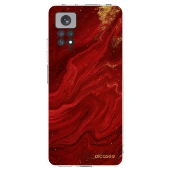 Picasee husă transparentă din silicon pentru Xiaomi Redmi Note 11 - Red