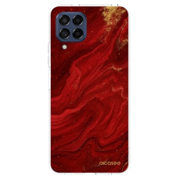 Picasee husă transparentă din silicon pentru Samsung Galaxy M53 5G - Red