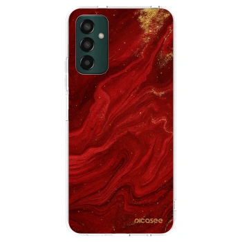 Picasee husă transparentă din silicon pentru Samsung Galaxy M13 M135F - Red