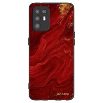 Picasee husă neagră din silicon pentru OPPO A94 5G - Red