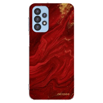 Picasee husă transparentă din silicon pentru Samsung Galaxy A23 A235F 4G - Red