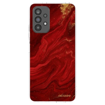 Picasee husă transparentă din silicon pentru Samsung Galaxy A73 5G - Red